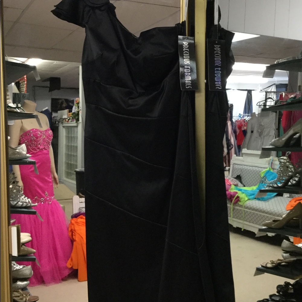 NWT precious formals short dress size 8 black